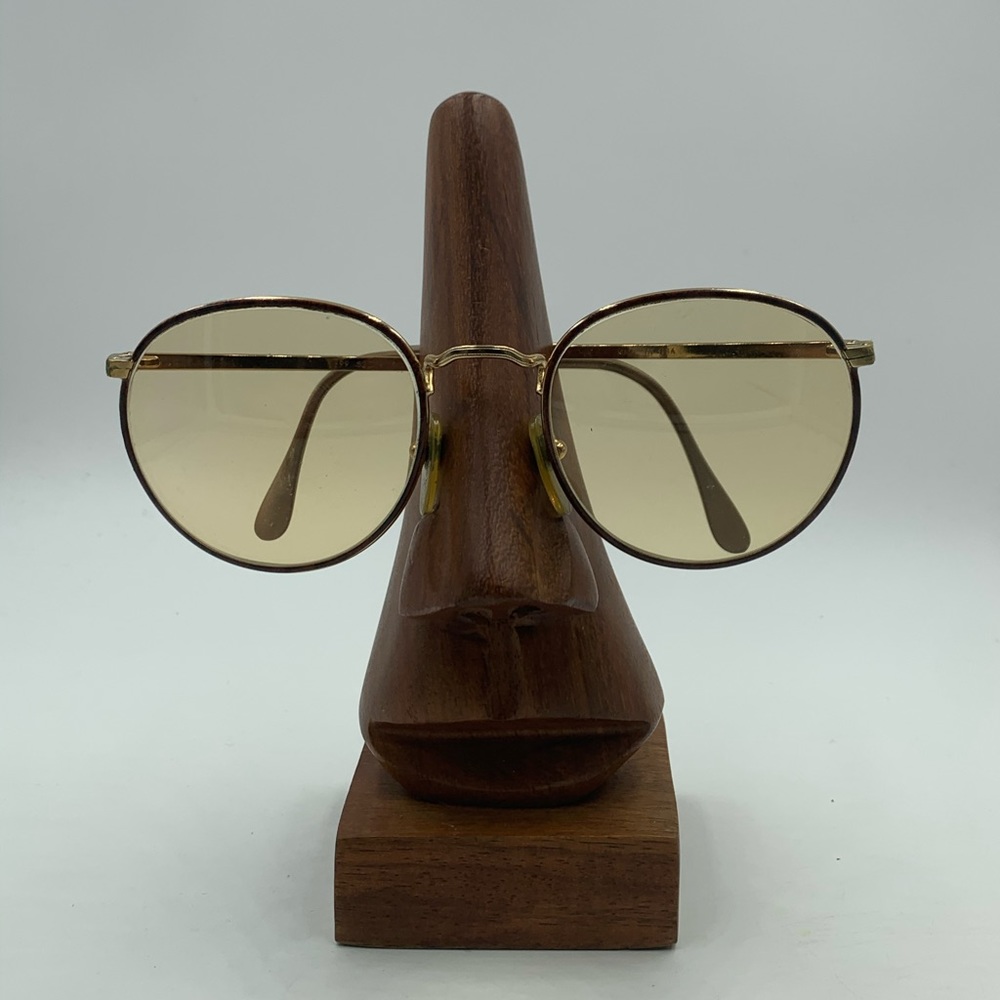 Vintage Cottet 1899 Gold / Red Round Sunglasses